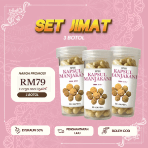 Set Jimat Kapsul Manjakani 3x Botol