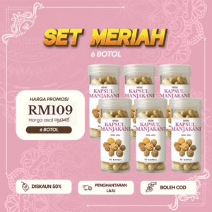 Set Meriah Kapsul Manjakani 6x Botol